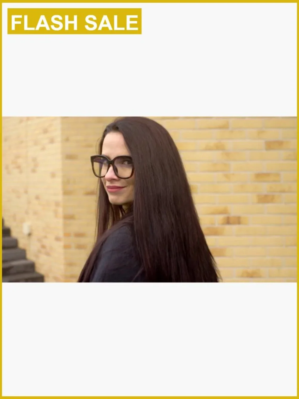 Oversized Square Blue Light Blocking Glasses Reduce Eye Strain